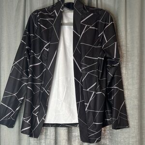 Modern Black and White Women's Blazer